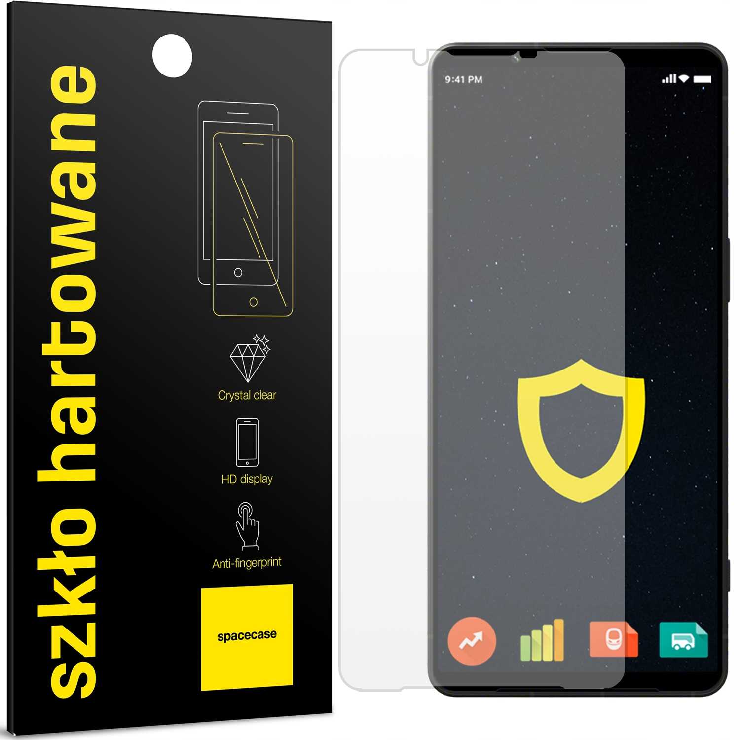 Folie protectie Spacecase pentru Sony Xperia 1 VI, sticla harta 2.5D, 9H, set aplicare