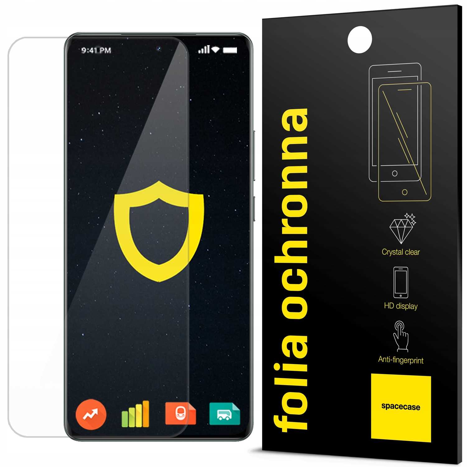 Folie protectie Spacecase pentru Realme GT 6/GT 6T, hidrogel, auto-regenerare, transparent, set aplicare