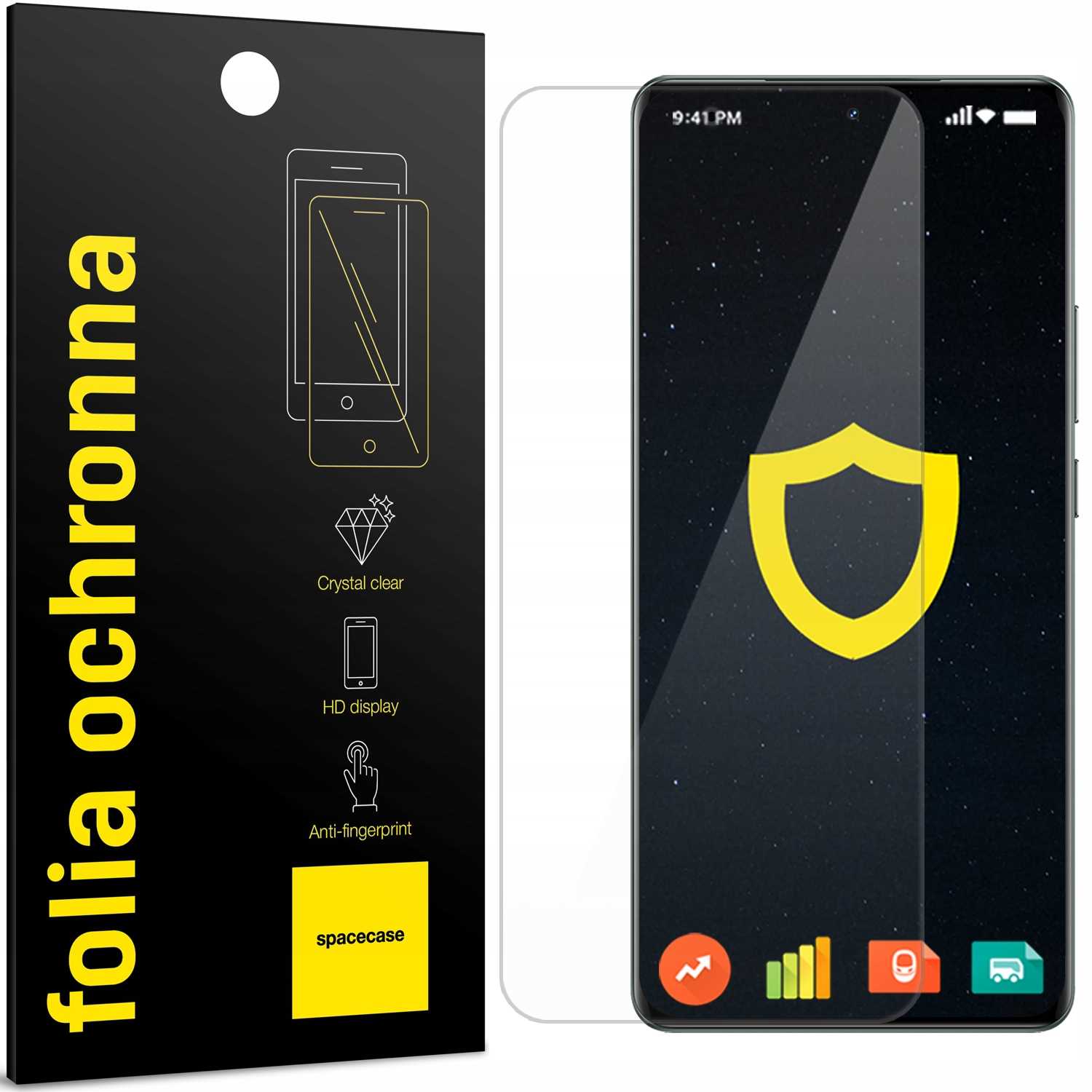 Folie protectie Spacecase pentru Realme GT 6/GT 6T, hidrogel, auto-regenerare, transparent, set aplicare