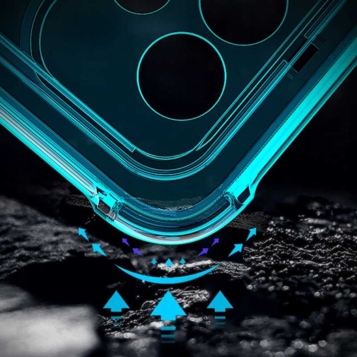 Калъф за телефон Spacecase LensPro, комплект, за Realme 7i/Narzo 30A, защита на камерата, TPU, черен