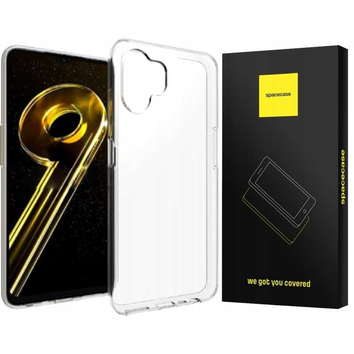 Калъф за телефон Spacecase Air, прозрачен, 1 мм, за Realme 9i 5G, комплект 1 кейс + 1 производител опаковка