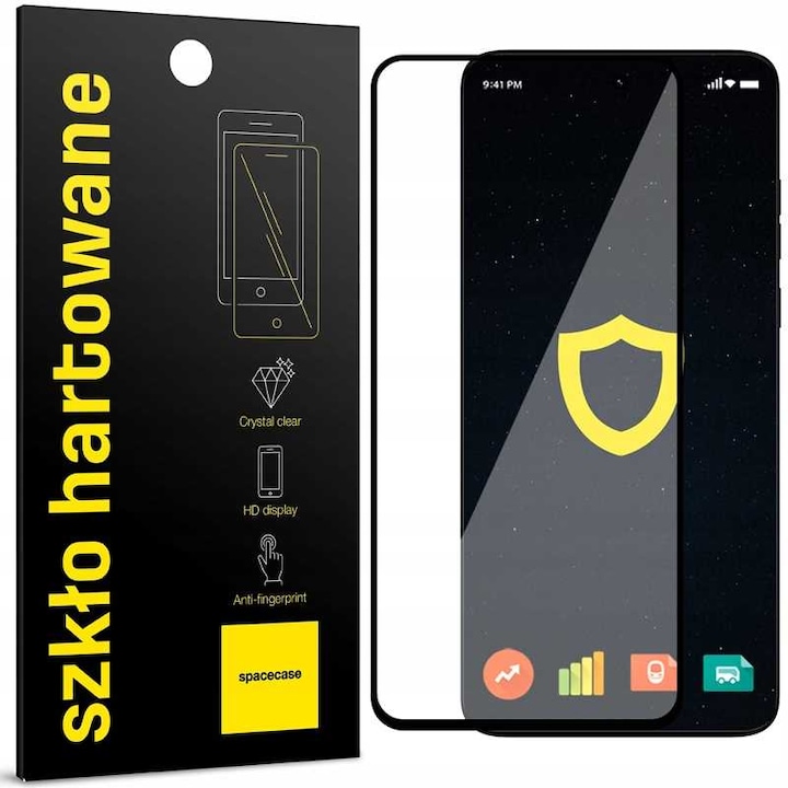 Sticla protectie Spacecase 5D pentru Motorola Moto G54, 9H, montaj complet, 0.3mm