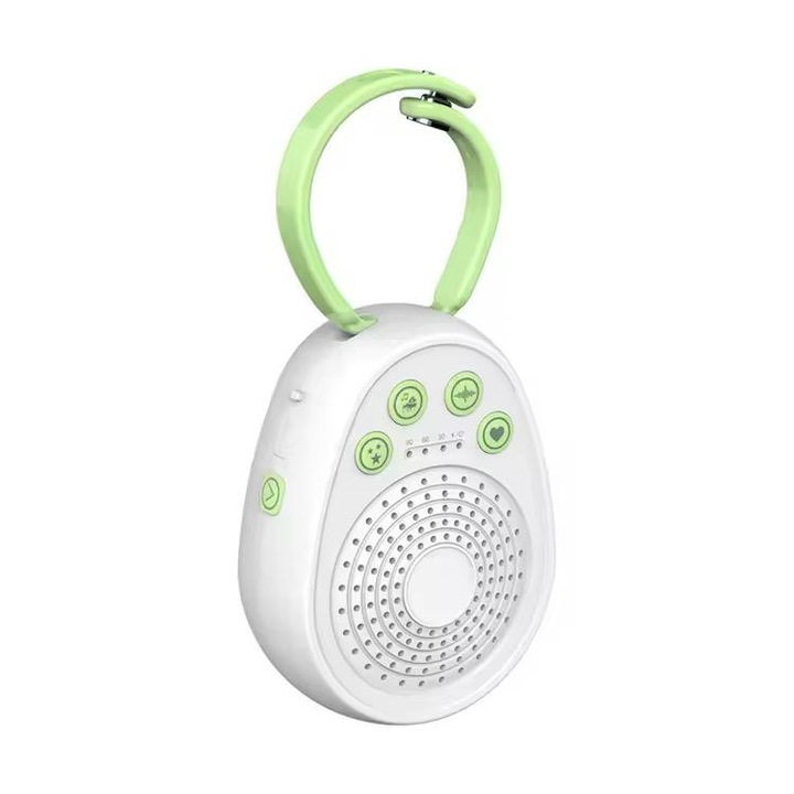 DIspozitiv sunete albe de Noapte AMYMAT cu Aparat Portabil de Zgomot Alb pentru Somn pentru Bebeluși, Persoane în Vârstă și Relaxare Totală, cu Sunete Naturale și Funcție Reîncărcabilă