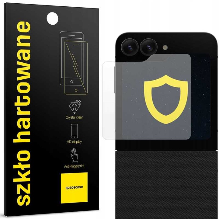2.5D закалено стъкло за Samsung Galaxy Z Flip 6, Spacecase Glass 2.5D заоблени ръбове, удобен за калъф, устойчив на надраскване, удароустойчив, силно лепило върху всички повърхности, протектор на екрана, олеофобно покритие