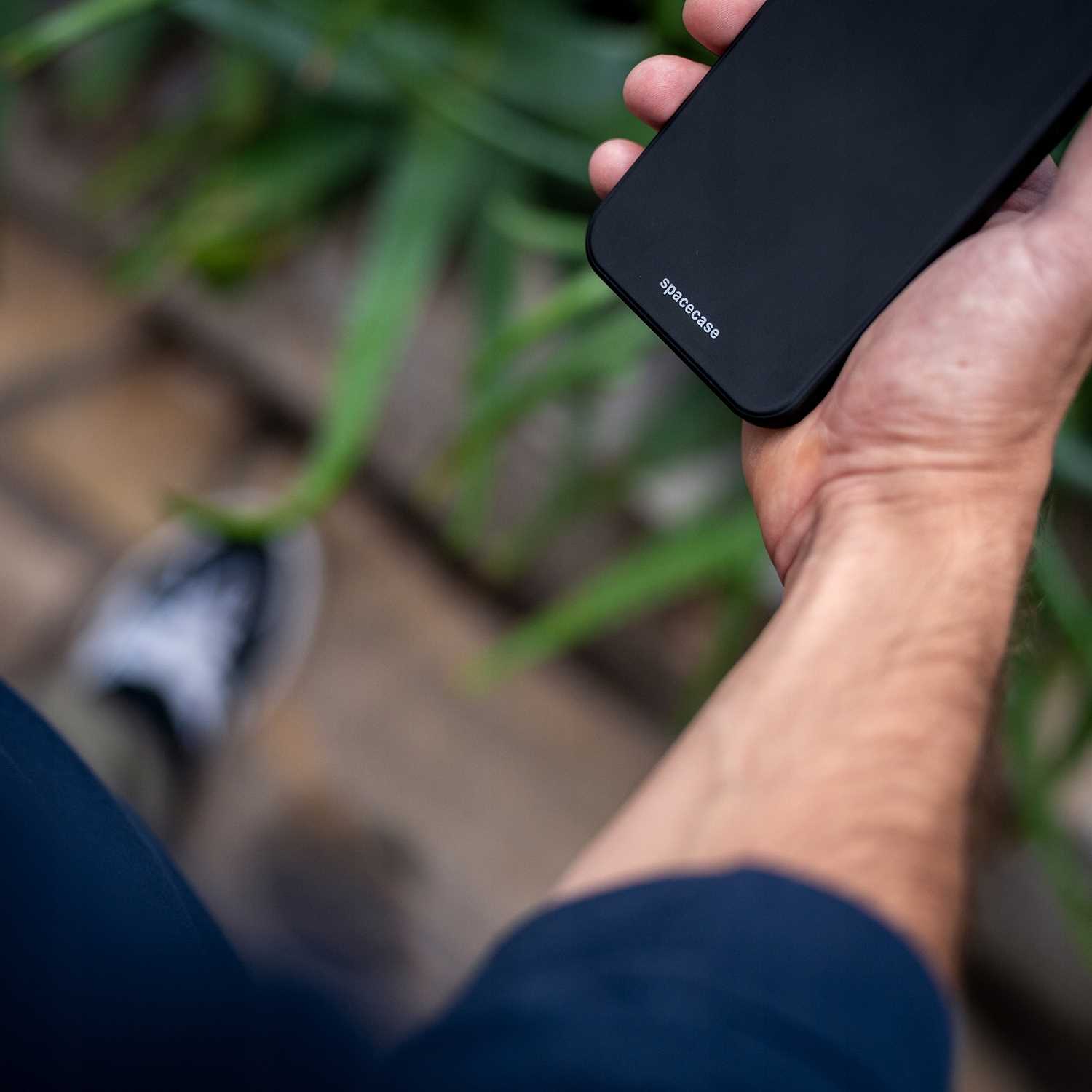 Husa din silicon pentru Samsung Galaxy Note 9, Husa din silicon Spacecase rezistenta la socuri, la cadere, durabila, eleganta, minimalista, finisaj interior moale, negru mat