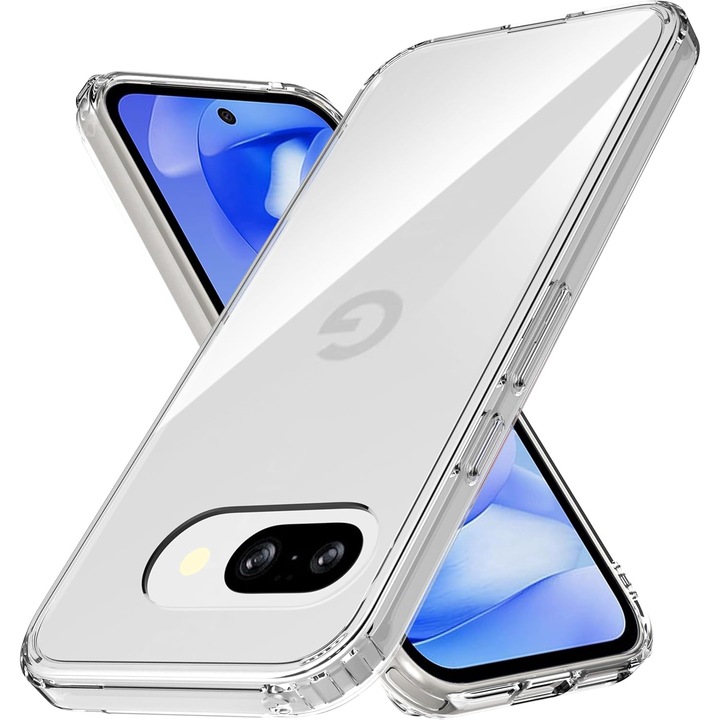 Intelli® Husa de Protectie Compatibila Google Pixel 9a, din silicon gel, Colturi Anti Soc, Protectie Camera, Subtire, Transparent