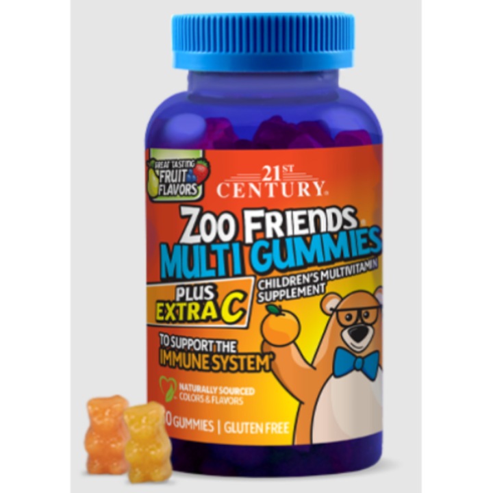 21st Century Zoo Friends Multi Gummies + Extra C - 60 gummies