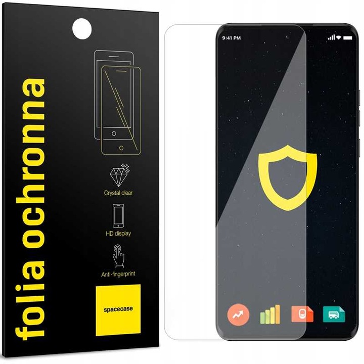 Защитно фолио Spacecase за Motorola Edge 40 Neo, хидрогел, саморегенериращо се, прозрачно, пълен комплект