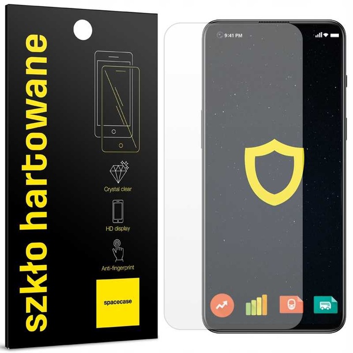 2.5D закалено стъкло за Oneplus Nord 2T, Spacecase Glass 2.5D заоблени ръбове, удобна кутия, устойчиво на надраскване, удароустойчиво, силно лепило по цялата повърхност, протектор за екрана, олеофобно покритие