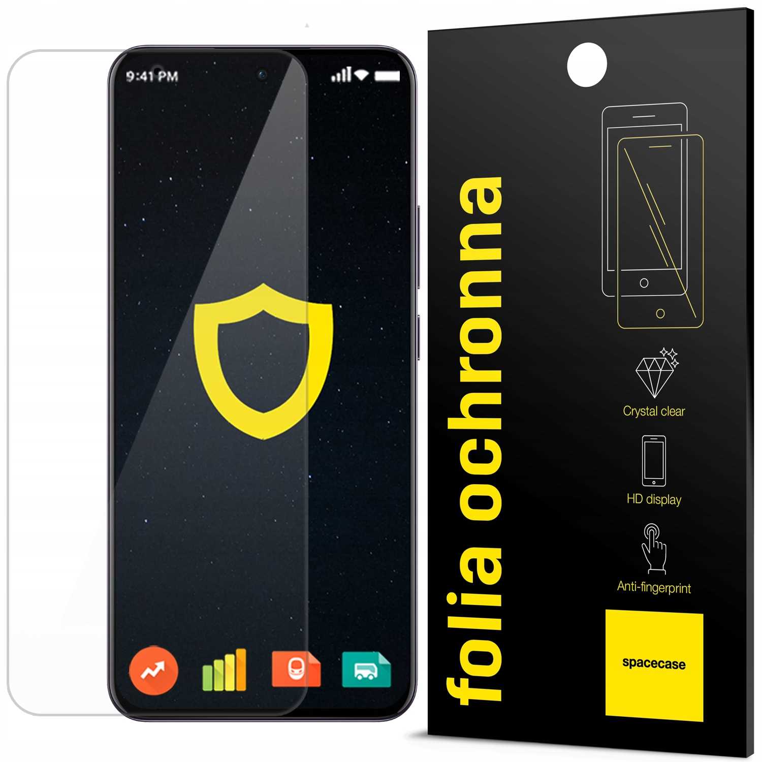 Folie protectie hidrogel Spacecase pentru Oppo Reno 12/12 Pro 5G, absorbtie socuri, montaj usor, transparent