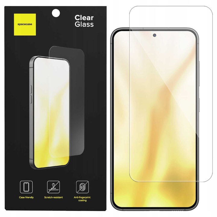 Husa din silicon pentru Samsung Galaxy S24 / Galaxy S25, Spacecase Clear Case rezistenta la zgarieturi, la socuri, la cadere, transparenta, bine fixata pe telefon, protectie a camerei incolora