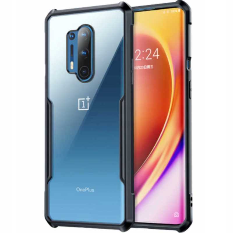 Husa telefon Spacecase Beetle pentru OnePlus 8 Pro, protectie 360, colturi intarite, neagra