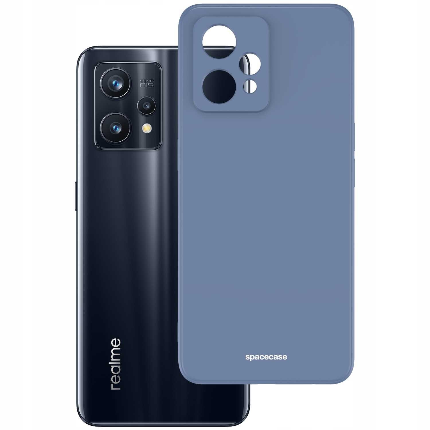 Husa telefon Spacecase Silicone pentru Realme 9 4G/9 Pro+, albastra, protectie eficienta, design minimalist