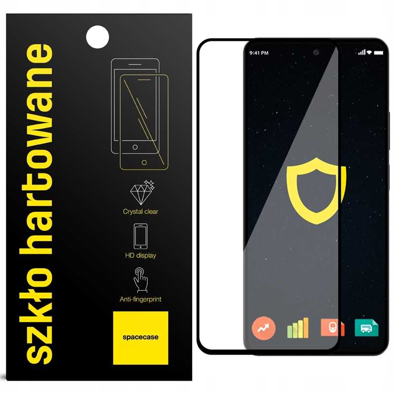 Sticla securizata Spacecase 5D pentru Realme 11 5G, 9H, transparent, set aplicare inclus