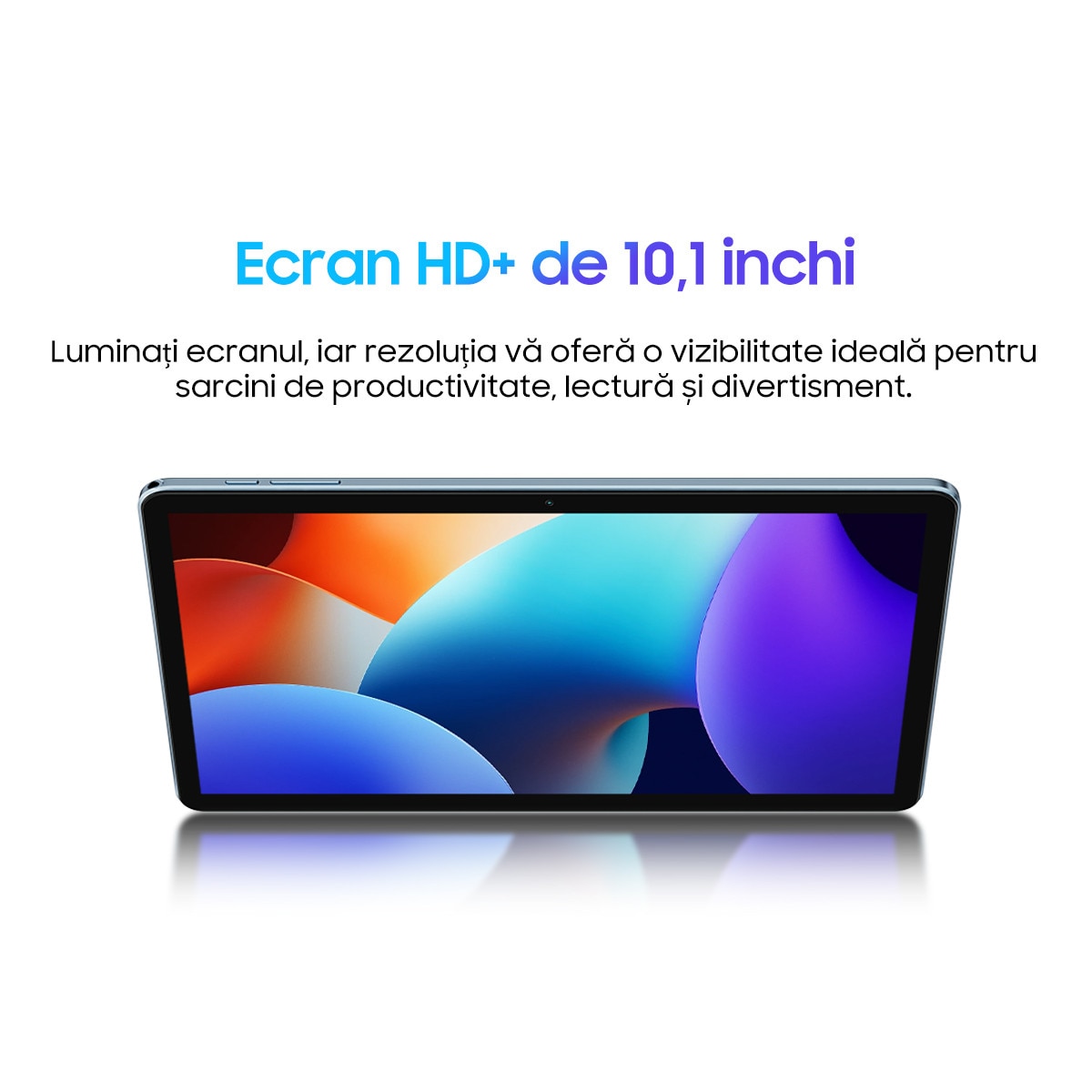 Tableta Blackview Tab 30 WiFi, 10.1 inch, Android 13 Go, Bluetooth 5.2, WIFI6(2.4G+5G), 6GB Ram(2GB + 4GB extensibili), 800×1280, Card TF unic, 64GB ROM, 5100mAH, Albastru