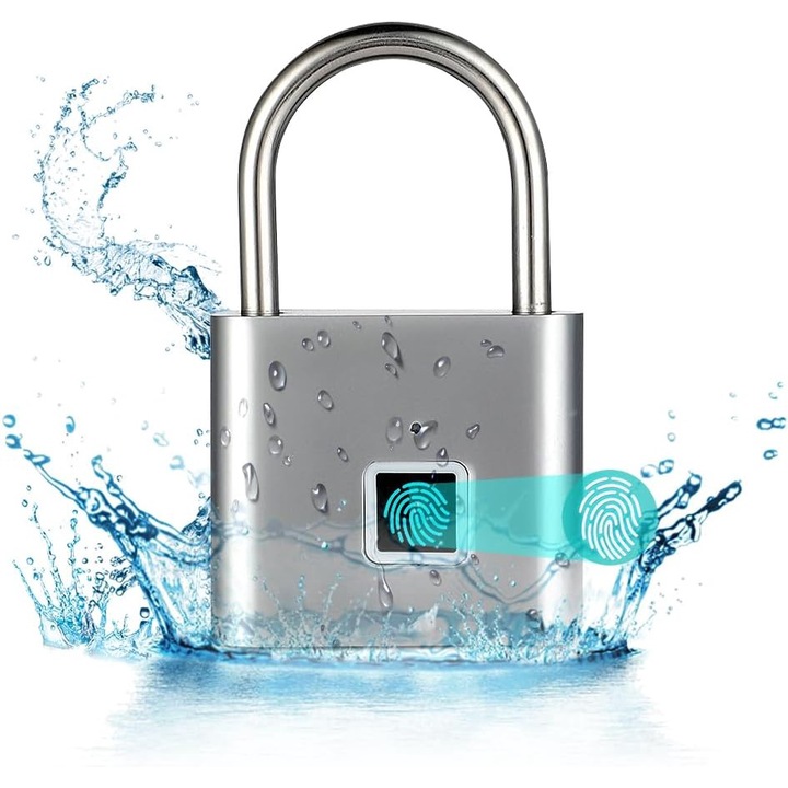 Blocare cu amprenta, lacat, incarcare USB