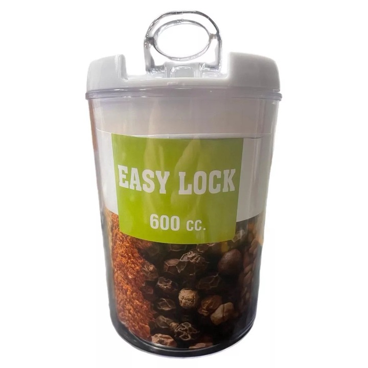 Borcan depozitare sigiliu silicon easy lock 600CC