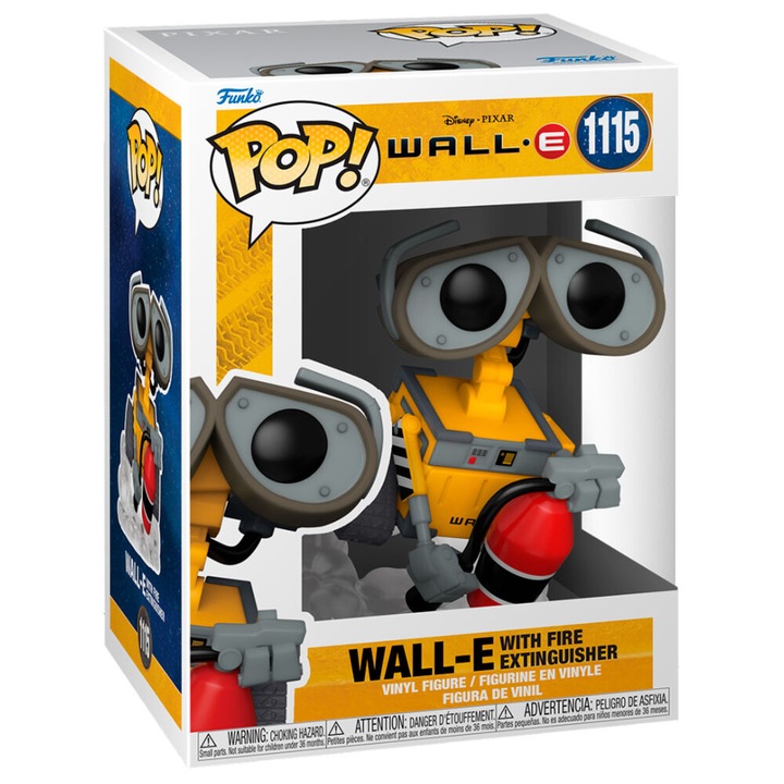 Figurina, Funko POP Disney Wall-E 1115, multicolor, 10cm, cu stingator de incendiu