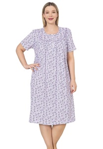 Lenjerie de noapte, JeiibrZui, Satin, Mov, 2XL - eMAG.ro