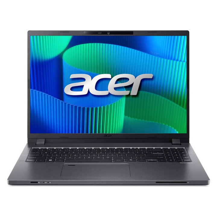 Лаптоп Acer TravelMate P2 TMP216-51-G2-TCO-51MV, NX.BHHEX.00F.500SSD, 16", Intel Core i5-1334U processor (10-ядрен), Intel Iris Xe Graphics, 16GB 3200MHz: DDR5, Сив