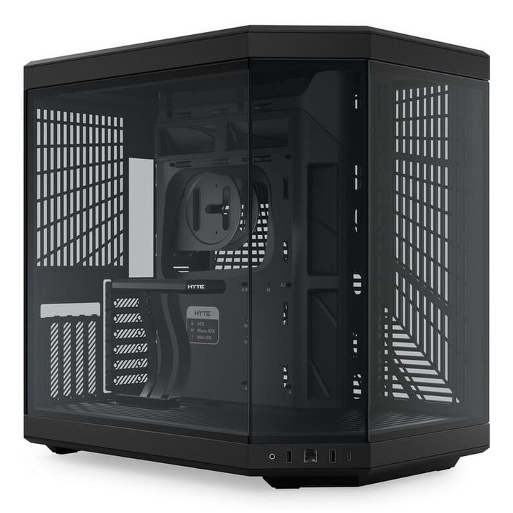 Hyte Y70 Touch Midi Tower Case, 4 разширителни слота, 320x470x470mm, черен
