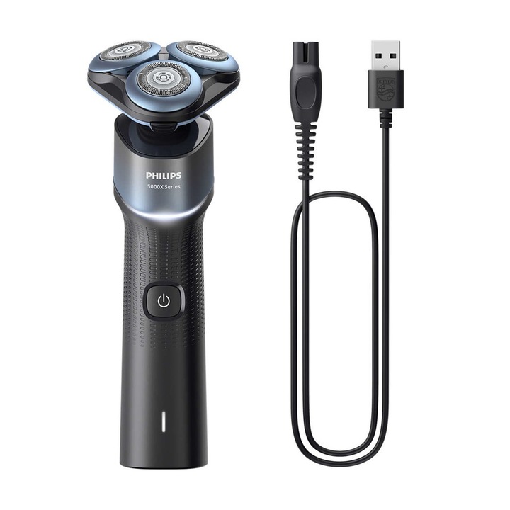 PHILIPS Електрическа самобръсначка Series 5000X X5006/00, черна, 3 глави, водоустойчива