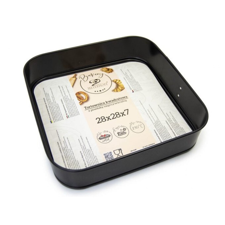 Tava de copt Tragar, 28cm, Negru