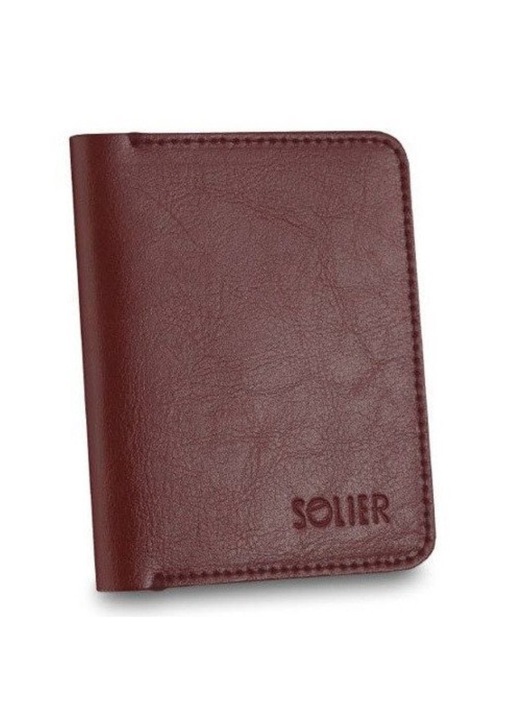 Портфейли Solier SW15 SW15BROWNMAROON23257