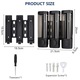 Dispenser de sapun, Hggzeg, Set 3 dozator (dispenser), Cu etichete, accesorii pentru instalare, 3 x 300 ml, PrinderedePerete, 2 metode de Instalare, Pentru sampon, sapun lichid, gel dus, ABS, 21.5 x 20 x 6.5cm, Negru