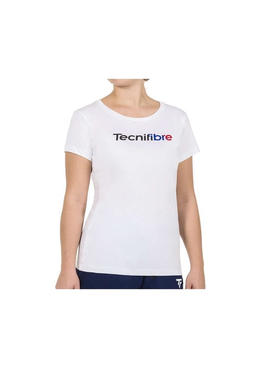 Tricou dama alb bumbac, Alb, L