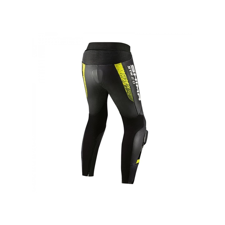 Pantaloni sport barbati, Shima, STR 2.0, piele naturala, negru, protectie completa, 2XL INTL