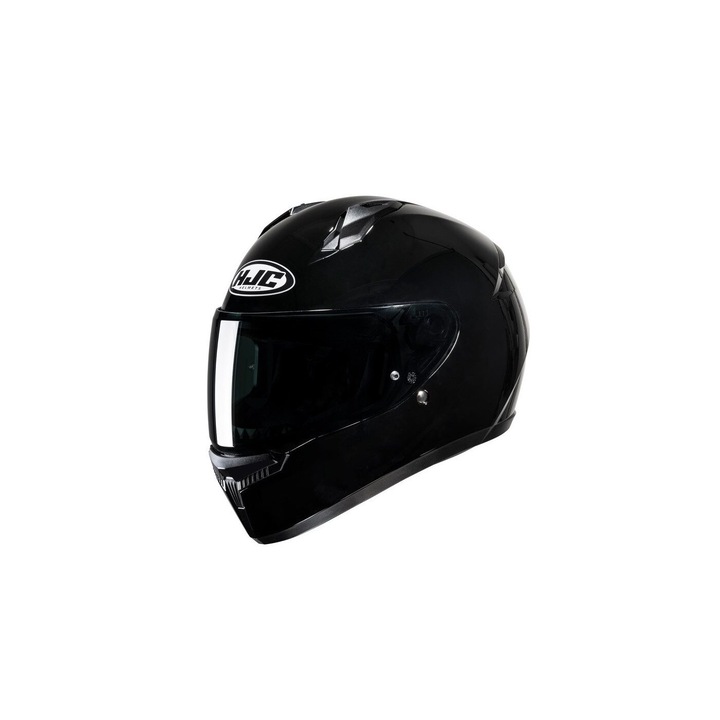 Casca moto HJC C10, neagra, sistem de ventilatie avansat, vizor transparent
