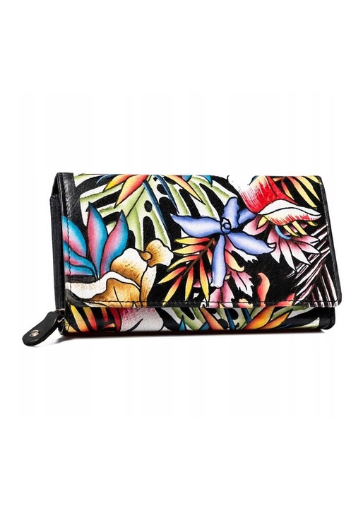 Дамско портмоне, Rovicky, модел RN22ART73811, естествена кожа, 9.5x17x3.5см