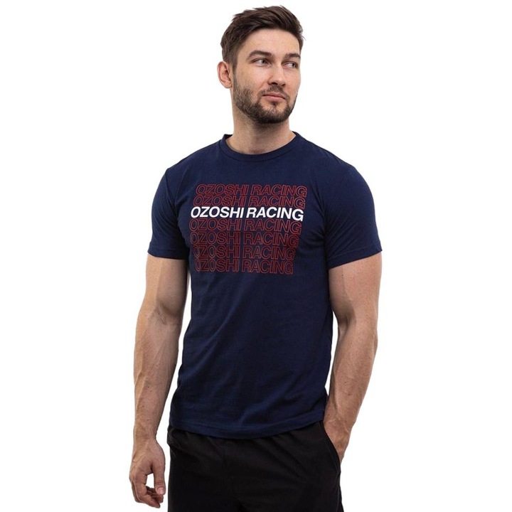 Спортна тениска Ozoshi, K15834, тъмносин, текстил, M INTL