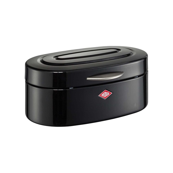 Cutie pentru paine, Wesco, neagra, 32x14x19,4cm