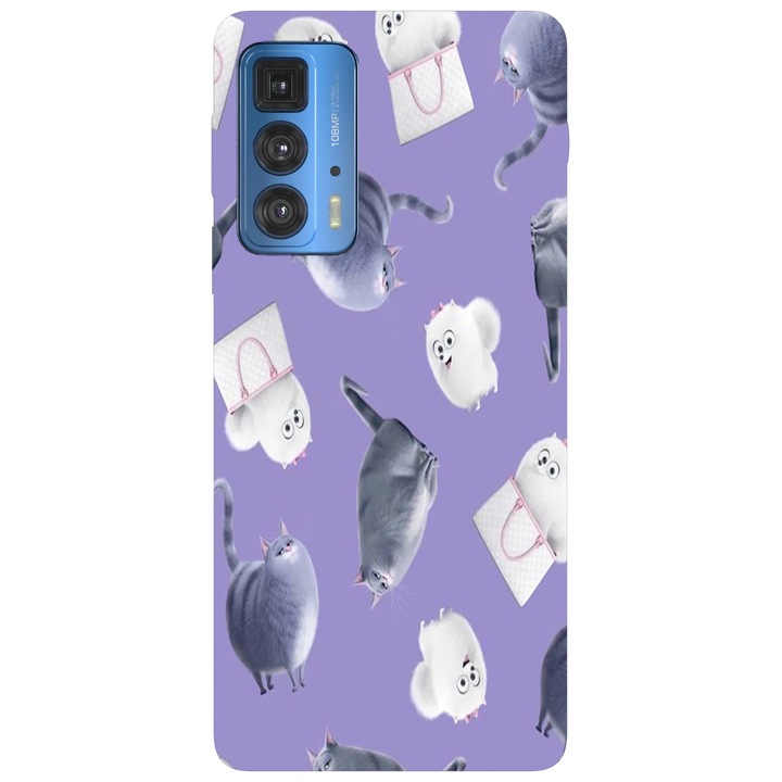 Калъф за телефон, съвместим с Motorola Edge 50 Fusion, Viceversa, Chloe и модел Gidget The Secret Life of Pets, силикон, TPU