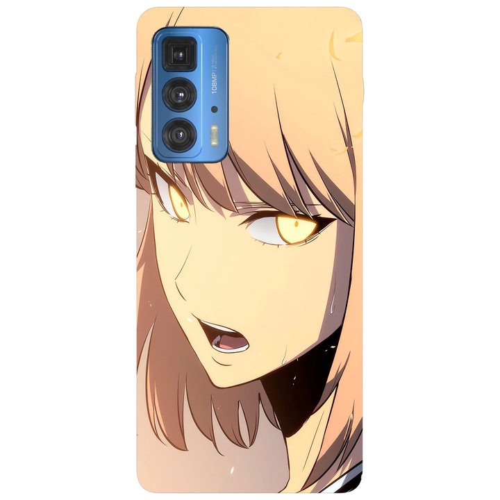 Калъф за телефон, съвместим с модел Motorola Edge 50 Fusion, Viceversa, Cha Hae в Solo Leveling, силикон, TPU