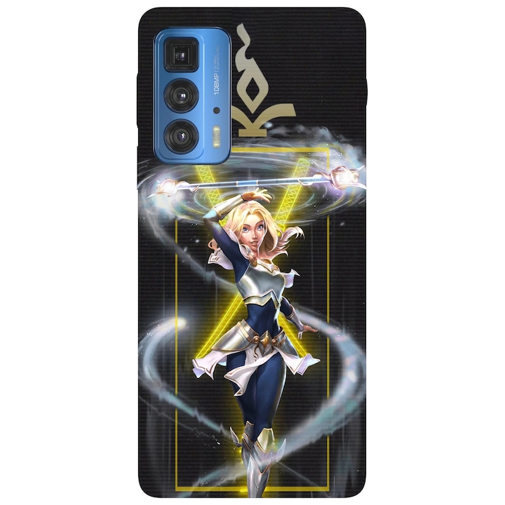 Калъф за телефон, съвместим с Motorola Edge 50 Fusion, Viceversa, модел Classic Lux, силикон, TPU