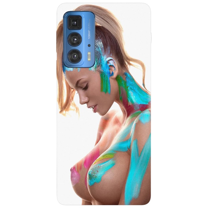 Husa telefon compatibila cu Motorola Edge 50 Fusion, Viceversa, model Color Party, Silicon, TPU