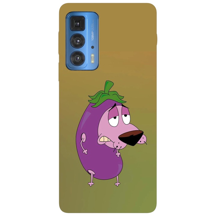Калъф за телефон, съвместим с Motorola Edge 50 Fusion, Viceversa, модел Courage Eggplant Costume, силикон, TPU