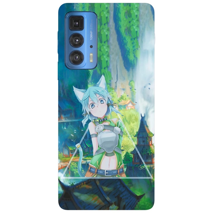 Калъф за телефон, съвместим с модел Motorola Edge 50 Fusion, Viceversa, Asada Shino Sword Art Online, силикон, TPU