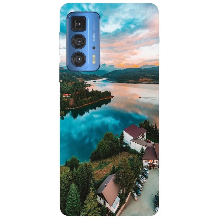 Калъф за телефон, съвместим с Motorola Edge 50 Pro, Viceversa, модел Colibita Lake, силикон, TPU