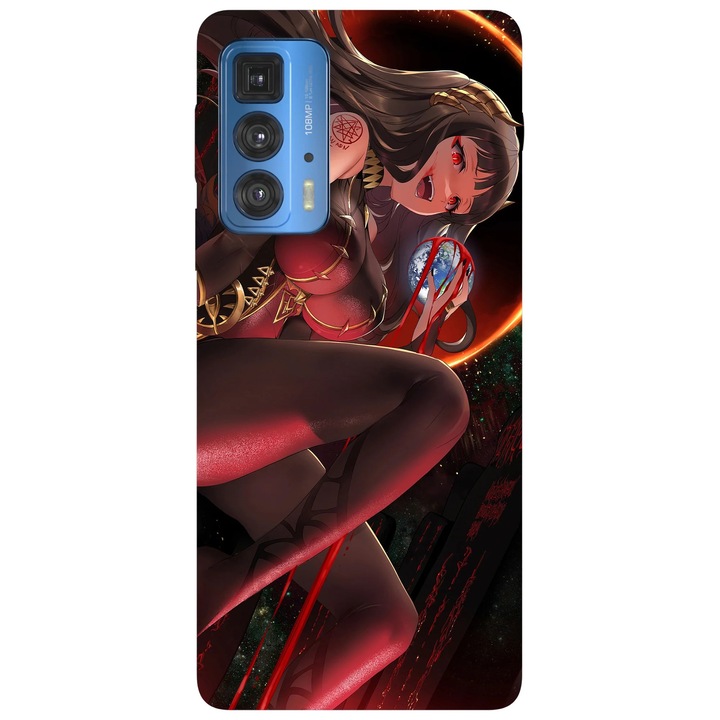 Калъф за телефон, съвместим с Motorola Edge 50 Fusion, Viceversa, модел AlAzif Masterwork Apocalypse, силикон, TPU