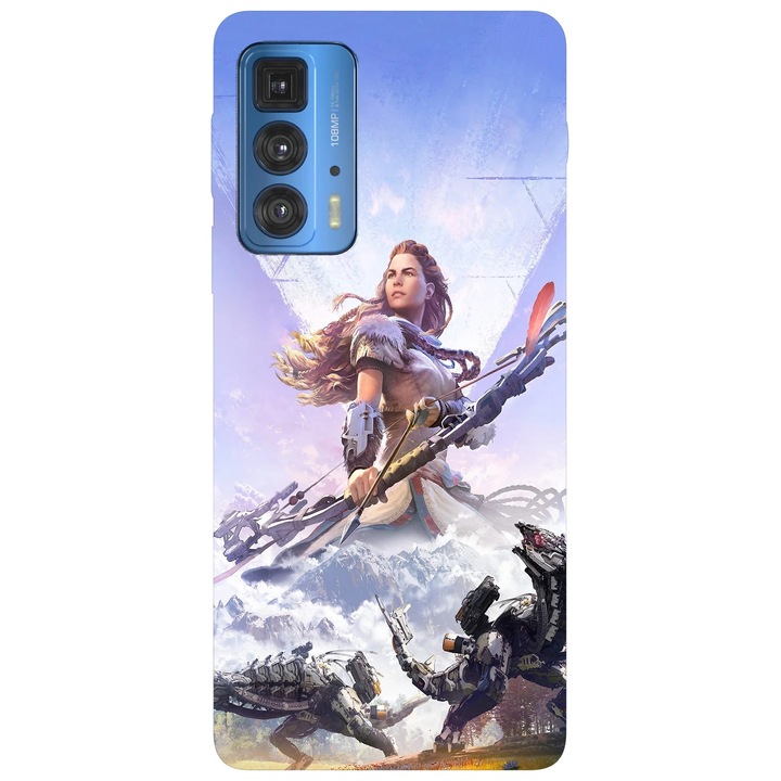 Калъф за телефон, съвместим с модел Motorola Edge 50 Fusion, Viceversa, Aloy Horizon Zero Dawn, силикон, TPU