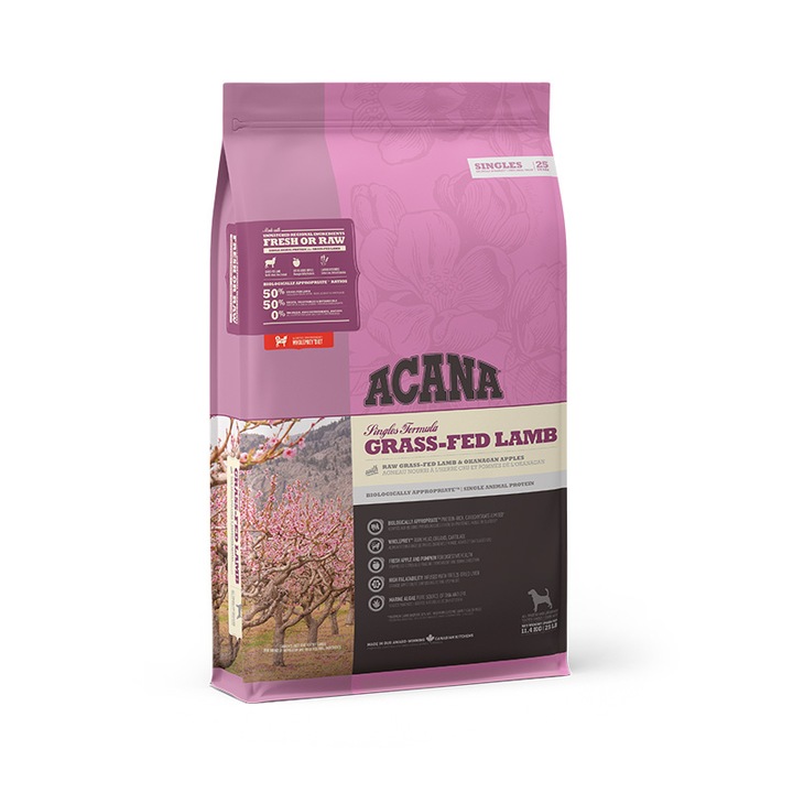 Hrana uscata pentru caini, Acana Miel si Mere, 11.4 Kg