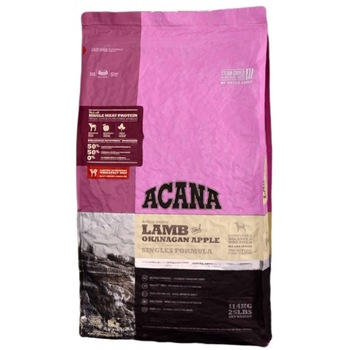 Hrana uscata pentru caini, Acana Miel si Mere, 11.4 Kg Hrana uscata pentru caini, Acana Miel si Mere, 11.4 Kg