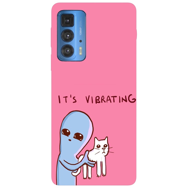 Калъф за телефон, съвместим с Motorola Edge 50 Fusion, Viceversa, Alien first contact model, силикон, TPU