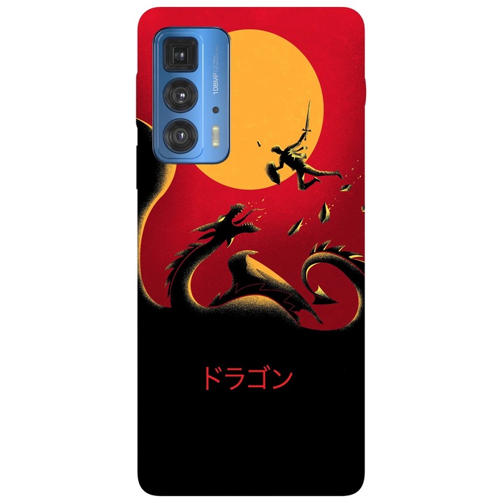 Калъф за телефон, съвместим с Motorola Edge 50 Fusion, Viceversa, модел Duel, силикон, TPU