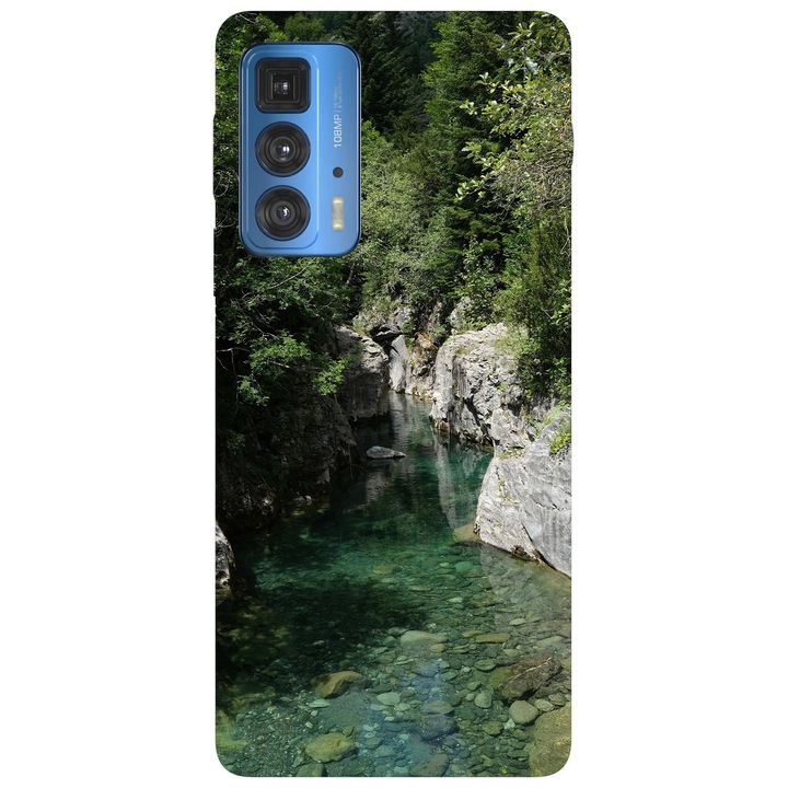 Калъф за телефон, съвместим с Motorola Edge 50 Fusion, Viceversa, модел Canyon, силикон, TPU