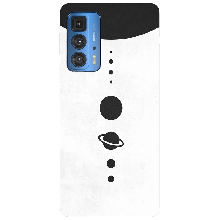 Калъф за телефон, съвместим с Motorola Edge 50 Fusion, Viceversa, модел Aligned planets, силикон, TPU